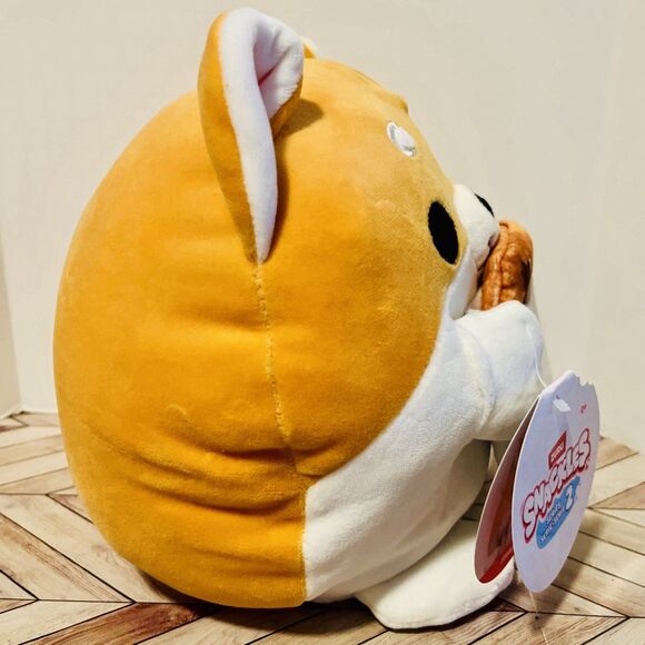Snackles Shaun Corgi 8" Plush Subway Cookie Zuru Series 2 Chocolate Chip 2024 - Picture 4 of 9